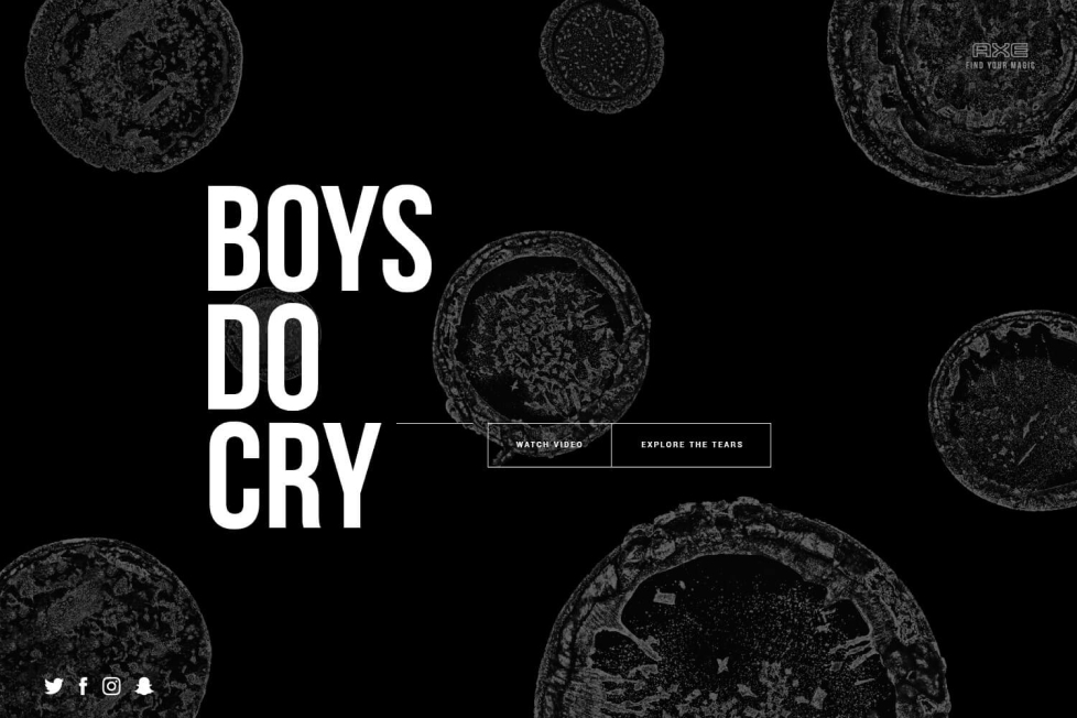 Wonder x Axe - Boys do cry, Tasarım ve Dijital Ürünler
