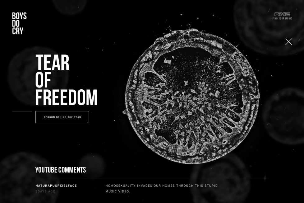 Wonder x Axe - Boys do cry -2, Tasarım ve Dijital Ürünler