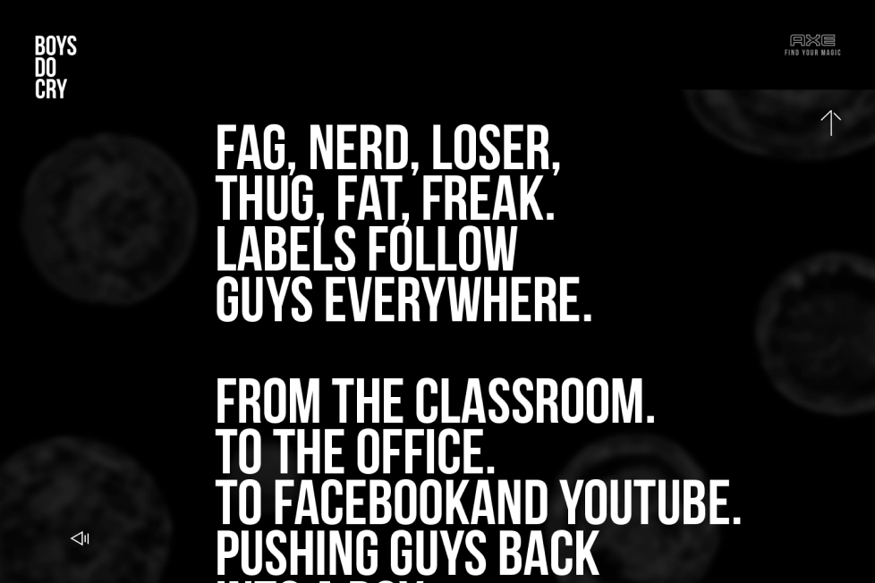 Wonder x Axe - Boys do cry - 4, Tasarım ve Dijital Ürünler